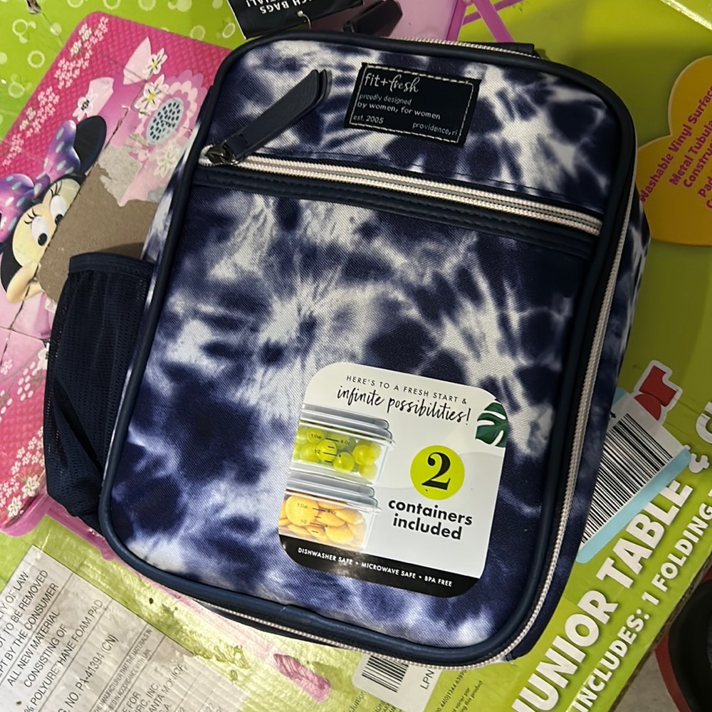 Fit &.Fresh Lunch Bag with Containers Blue